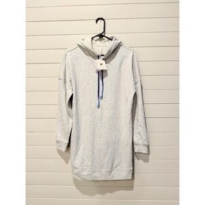 Fabletics Manon‎ Sweatshirt Dress Light Heather Grey Hoodie DS2252031-0783-17030